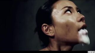 Busty Asian babes get their holes filled by horny aliens