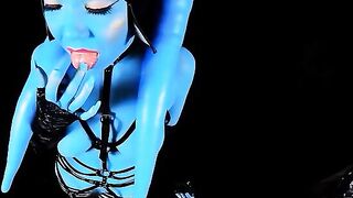 Alien Twi'lek needs to please you in this Star Wars parody