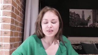 The student reads Kamasutra and practices with her tight pussy at 18 y.o