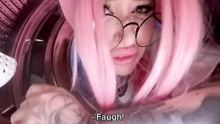 Pervert dude fucked his stepsister in a washing machine