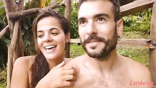 A couple has a passionate and intense outdoor sexual encounter, celebrating their connection
