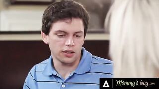 Nina Elle gets her pussy pounded by the stepson’s huge dick