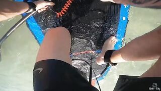 Sex on the beach with a stranger and extreme cum shot
