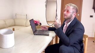 Italian secretary gets fucked hard by the boss in his office