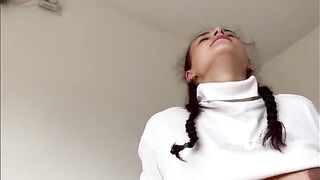Pregnant stepsister with a big belly gets fucked hard by me