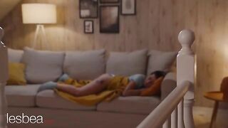 Two hot lesbians enjoy each other with a vibrator