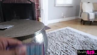 Gina Valentina gets naughty for her stepbrother in a steamy scene