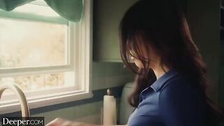 A college girl seduces her nice and gentle tutor in a steamy session