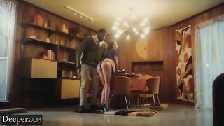 A college girl seduces her nice and gentle tutor in a steamy session