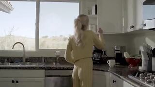 The blonde gets caught cheating, her stunning body urinates on the floor, and she gets fucked hard
