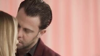 The blonde gets caught cheating, her stunning body urinates on the floor, and she gets fucked hard