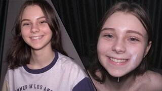 Submissive 18 yo is used for sex and she loves it, especially in POV style