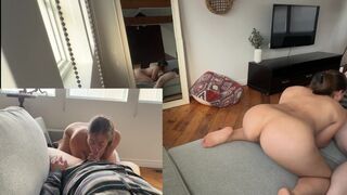 A couple gets intimate in a risky spot, just for fun