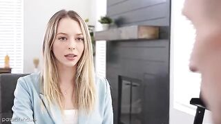Skinny babe Lily Larimar needs a job, she’s willing to fuck for it