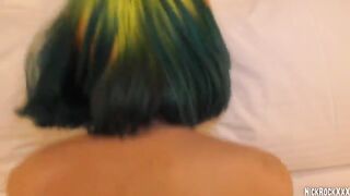 A young punk girl, inspired by Rainbowslut's spirit, celebrates her 18th birthday with wild passion
