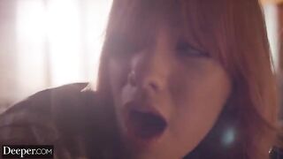 A game of submission with a redhead girl, deeper meaning