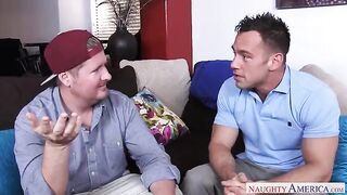Sexy MILF Ariella Ferrera gets seduced by her son's friend in a steamy scene
