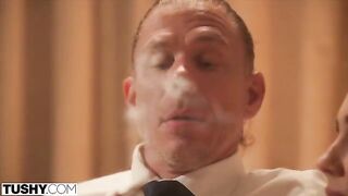 Bad girl Alex gets fucked in the ass by a married man