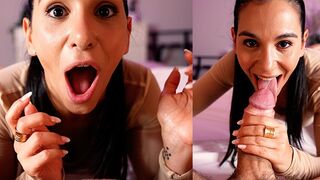 I love sucking big dicks, especially when they drain my holes - Begging for cum