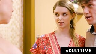 A sexy MILF introduces her friend and boyfriend to a hot massage experience