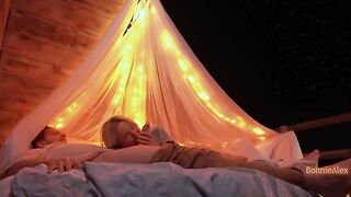 Romantic outdoor sex with long foreplay and simultaneous orgasm, straight from a real couple’s homemade video