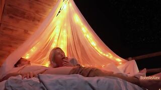 Romantic outdoor sex with long foreplay and simultaneous orgasm, straight from a real couple’s homemade video