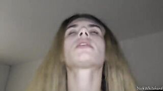 Pink lips teen gets her pussy filled with cum by a huge dick