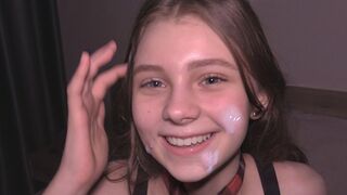 College girl is used as a cum dumpster in this intense, rough sex scene