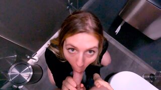 Shoplifter got fucked in mall toilet, he will tell his mom
