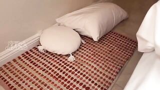 My sister's best friend and I shared a bed, it was awkward