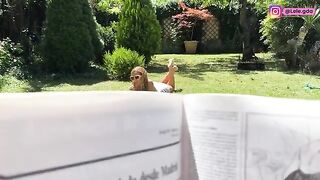 Wearing FREUTOY in the garden, I kept the creampie in my ass!