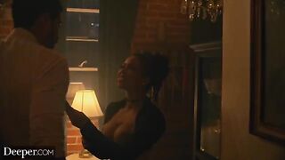 Burlesque dancer Kira gets creampied at deeper party
