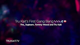 First gangbang for the sexy Latina girl Tru Kait with a big ass