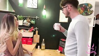 My cheating GF fucked her ex in the kitchen again