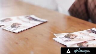 Lesbian recruiters Mona Azar and friends organize a foursome to guide someone on the right path