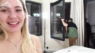 Real behind the scenes of a porn shooting - my sex vlog