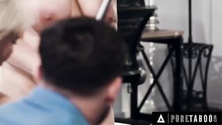 A swinger couple's offer of a threesome turns their maid, Natasha Nice, into a wild woman
