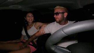 A young woman gets a hard fuck in the car