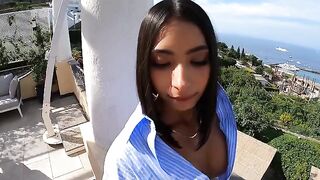 I have a surprise for you... The best double blowjob with a fitness girl