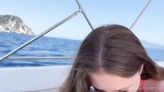 Cheating bitch fucked on a yacht by her lover