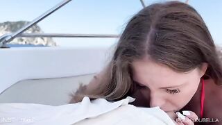 Cheating bitch fucked on a yacht by her lover