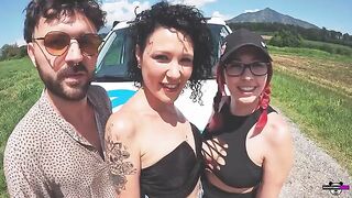 Two couples fuck in the camper, a wild Italian adventure