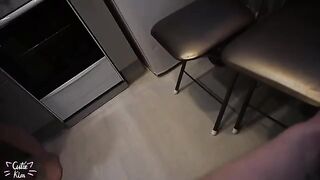A schoolgirl saw a big dick and came after 3 minutes of meeting