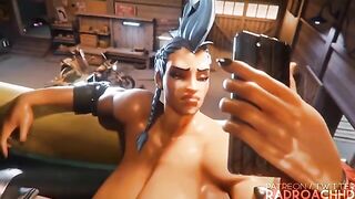 Junker Queen destroys Mei’s tight ass in intense 3D action