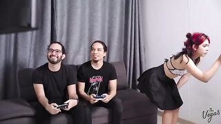 Cindy Luna cheats on her husband with two guys who double penetrate her