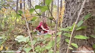 A sexy girl in a red cape is fucking with the Big Bad Wolf