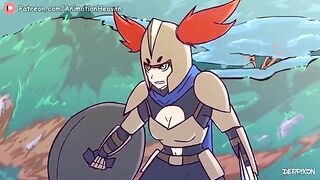 Cartoon Gangbang with Monsters, Furry, DP, Anal, and Big Tits Hentai