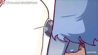 Cartoon Gangbang with Monsters, Furry, DP, Anal, and Big Tits Hentai