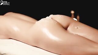 Relaxing massage with a happy ending featuring a sensual and creamy finish