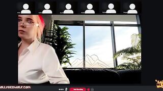 My boyfriend fucked me on Zoom in front of everyone